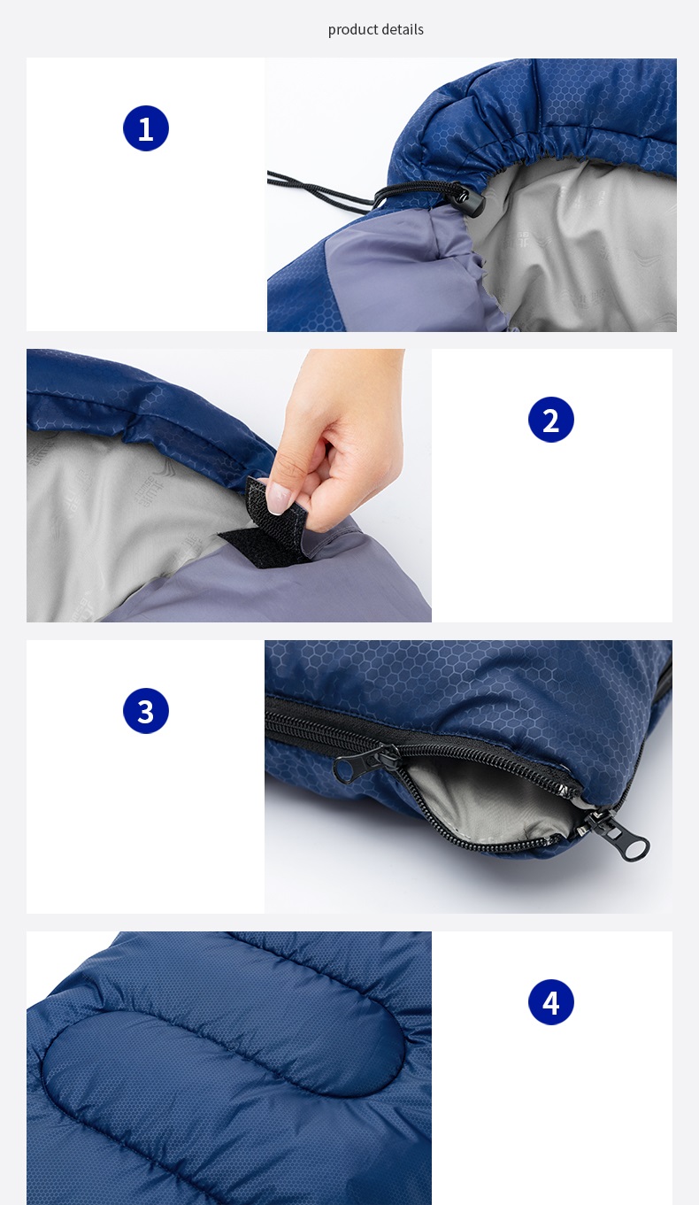 寝袋 シュラフ封筒型 軽量 保温 防水 スリーピングバッグ 車中泊 登山 防災用 春夏秋冬 避難用 収納パック付き キャンプ 丸洗い可能 アウトドア コンパクト 