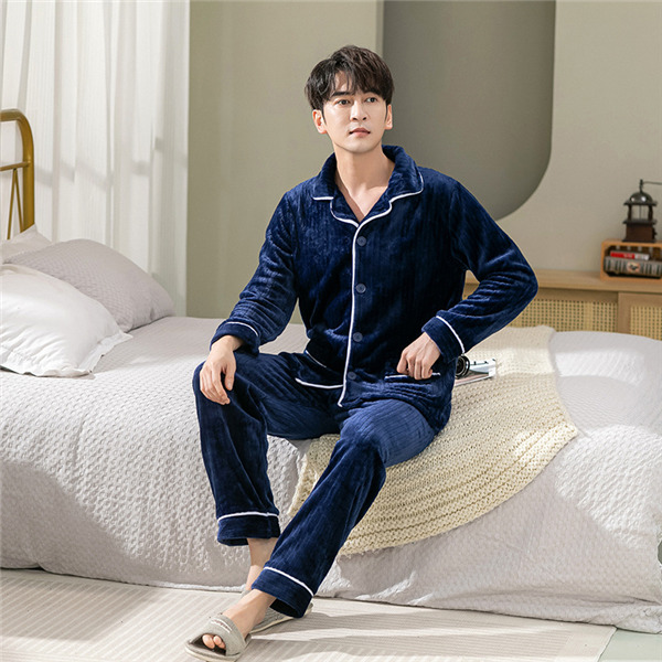 パジャマ メンズ 厚手 上下セット あったか ルームウェア もこもこ 前開き 寝巻き 保温ふわふわ 防寒 冬 秋 お揃い セットアップ 部屋着 