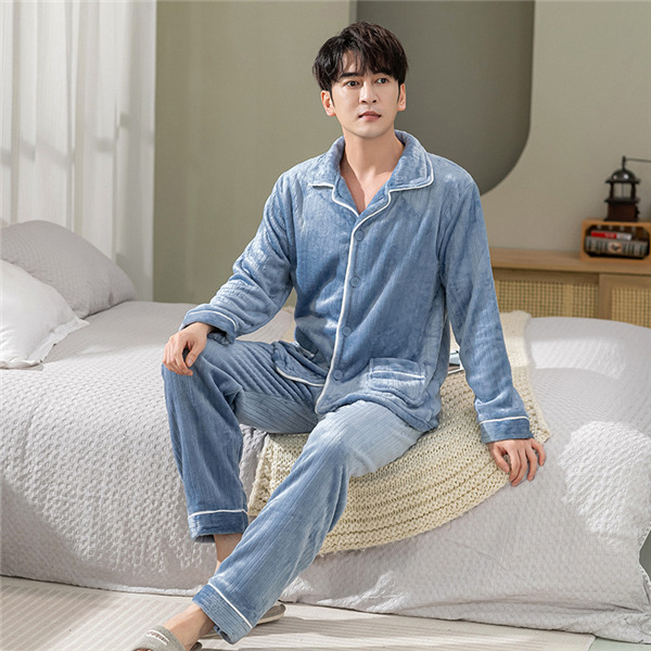 パジャマ メンズ 厚手 上下セット あったか ルームウェア もこもこ 前開き 寝巻き 保温ふわふわ 防寒 冬 秋 お揃い セットアップ 部屋着 