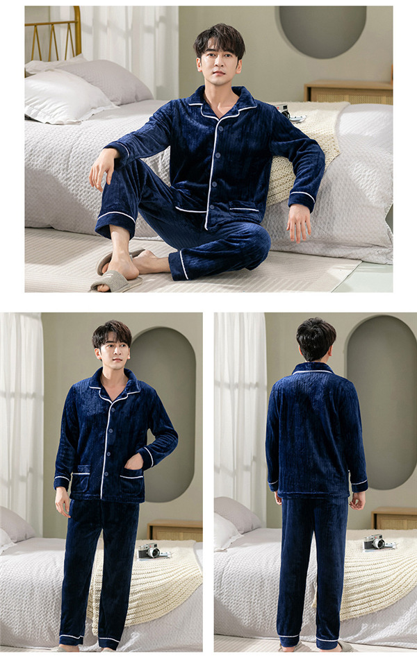 パジャマ メンズ 厚手 上下セット あったか ルームウェア もこもこ 前開き 寝巻き 保温ふわふわ 防寒 冬 秋 お揃い セットアップ 部屋着 