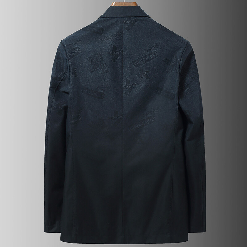 テーラードジャケット メンズ 紳士服 お控えプリント カジュアル スタイリッシュ ブレザー 春秋 ビジネス テーラード モノトーン 2ボタン 