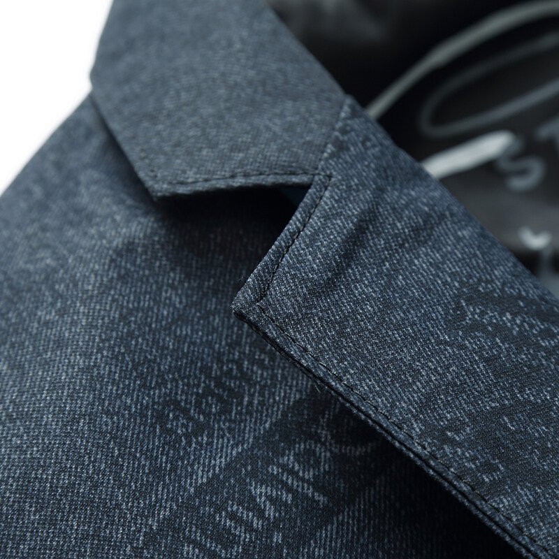 テーラードジャケット メンズ 紳士服 お控えプリント カジュアル スタイリッシュ ブレザー 春秋 ビジネス テーラード モノトーン 2ボタン 