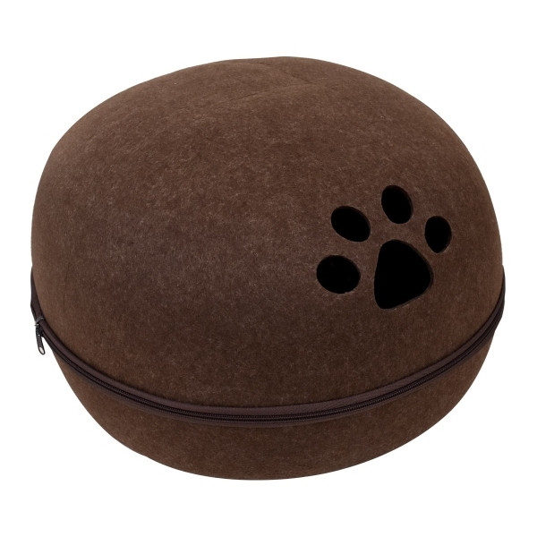 キャットハウス ドーム型 ペットベッド ドーム 卵型 猫用ベッド ペットハウス ねこ かまくら型 送料無料 ネコ フェルト 