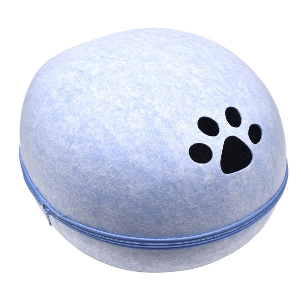 キャットハウス ドーム型 ペットベッド ドーム 卵型 猫用ベッド ペットハウス ねこ かまくら型 送料無料 ネコ フェルト 
