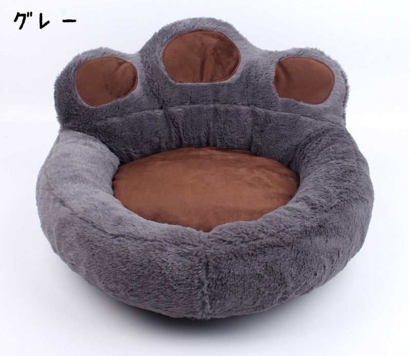 ペットベッド 肉球型 猫ベッド 犬ベッド 犬 猫 ペットクッション ペットベット 可愛い 洗える 室内用 おしゃれ 暖かい ペットソファー ふわふわ 通年 ソフト 