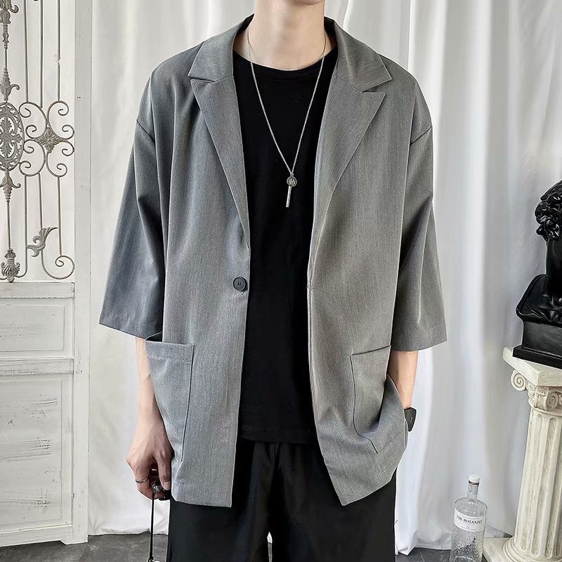 秋 テーラードジャケット メンズ ジャケット 薄手 カットソー トップス おしゃれ カジュアル カーディガン サマージャケット 七分袖 ビジネス 