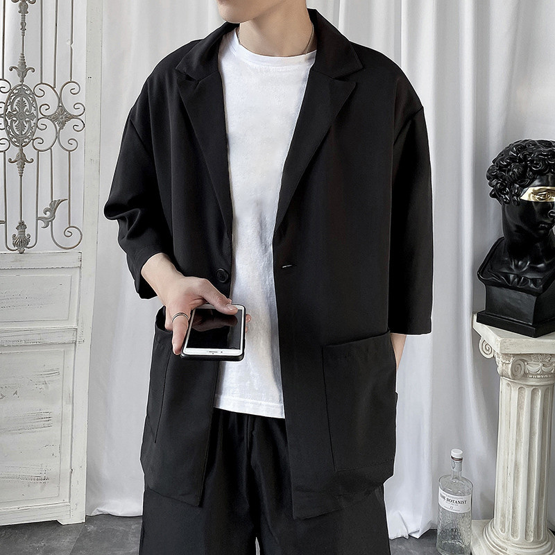 秋 テーラードジャケット メンズ ジャケット 薄手 カットソー トップス おしゃれ カジュアル カーディガン サマージャケット 七分袖 ビジネス 