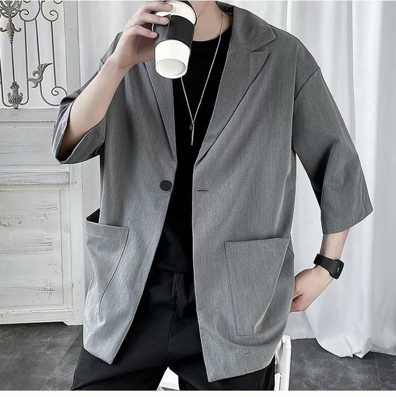 秋 テーラードジャケット メンズ ジャケット 薄手 カットソー トップス おしゃれ カジュアル カーディガン サマージャケット 七分袖 ビジネス 