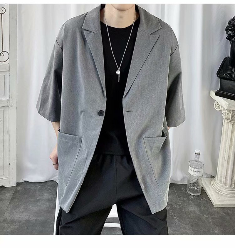 秋 テーラードジャケット メンズ ジャケット 薄手 カットソー トップス おしゃれ カジュアル カーディガン サマージャケット 七分袖 ビジネス 