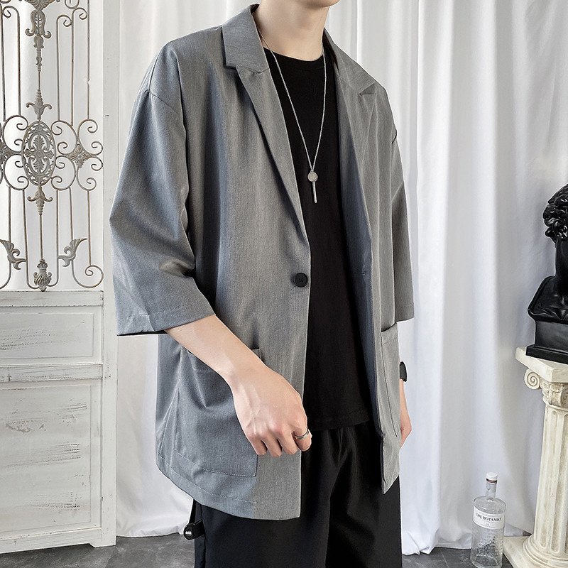 秋 テーラードジャケット メンズ ジャケット 薄手 カットソー トップス おしゃれ カジュアル カーディガン サマージャケット 七分袖 ビジネス 