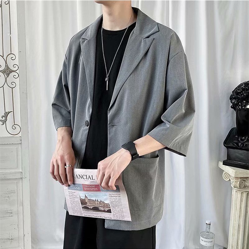 秋 テーラードジャケット メンズ ジャケット 薄手 カットソー トップス おしゃれ カジュアル カーディガン サマージャケット 七分袖 ビジネス 