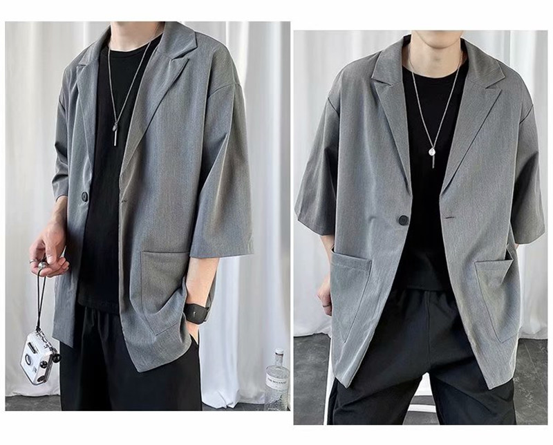 秋 テーラードジャケット メンズ ジャケット 薄手 カットソー トップス おしゃれ カジュアル カーディガン サマージャケット 七分袖 ビジネス 