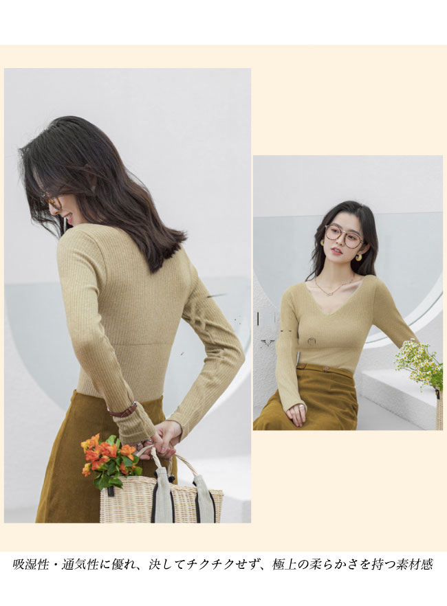 送料無料 裏起毛 インナーシャツ レディース インナー Vネック カップ付き インナーウェア リブインナー秋 ヒートテック ブラトップ 保温 厚手 冬 長袖 