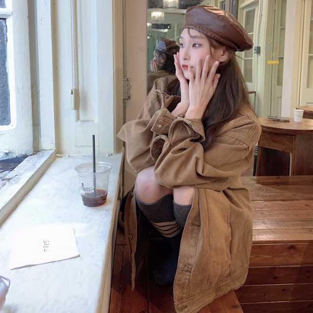 アウター デニム ジャケット デニムジャケット レディース ライトアウター 襟付き 長袖 オーバーサイズ キレセク ミディアムジャケット 羽織 