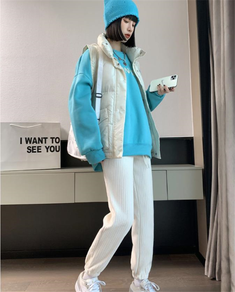 コーデュロイ 裏起毛 スウェットパンツ 韓国 ストリート HIPHOP 衣装 K-POP オルチャン レディース 原宿系 ダンス 