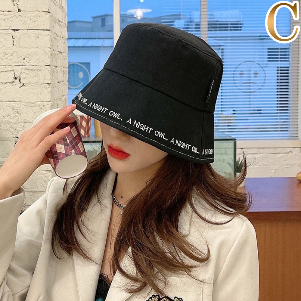 ロゴ 英文字 バケットハット バケハ 韓国 ストリート 衣装 オルチャン レディース K-POP HIPHOP 原宿系 ダンス Y2K 6ACC-229 