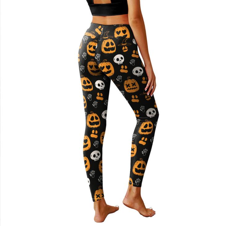 ハロウィンヨガパンツ ヒップアップ トレーニング フィットネス エアロビクス ズボン 美脚 ランニングウェア エアロビクスウェア ズボン ダンス衣装 