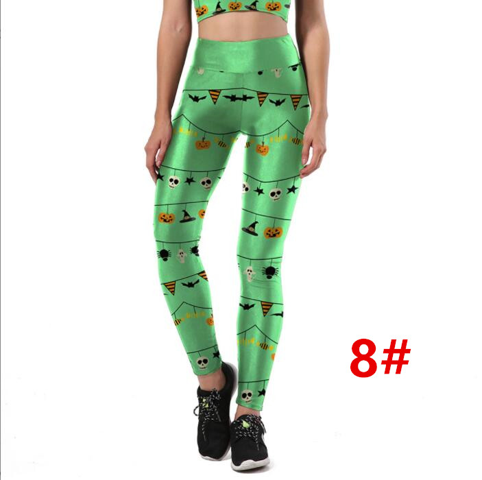 ハロウィンヨガパンツ ヒップアップ トレーニング フィットネス エアロビクス ズボン 美脚 ランニングウェア エアロビクスウェア ズボン ダンス衣装 
