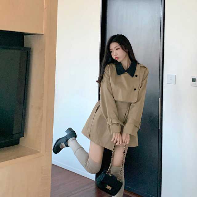 アウター コート トレンチコート ジャケット ミディアムジャケット アンブレラヨーク ミディアム丈 秋アウター 上着 キレセク マキシ レディース 