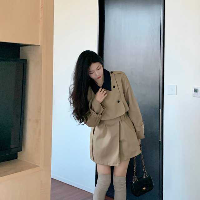 アウター コート トレンチコート ジャケット ミディアムジャケット アンブレラヨーク ミディアム丈 秋アウター 上着 キレセク マキシ レディース 