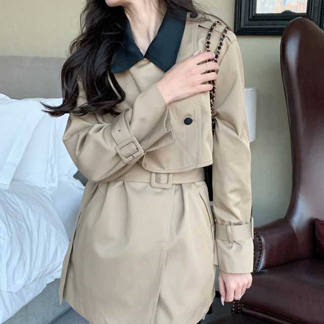 アウター コート トレンチコート ジャケット ミディアムジャケット アンブレラヨーク ミディアム丈 秋アウター 上着 キレセク マキシ レディース 