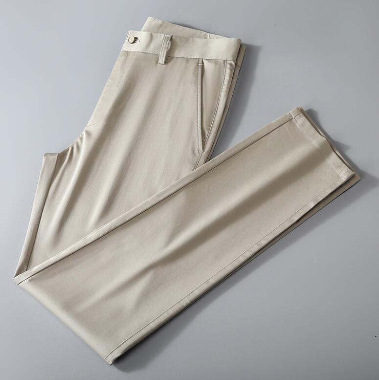 夏パンツ 薄手氷のようにつるつる スーツパンツ メンズビジネスパンツ ロック丈パンツ カジュアルパンツ 38 34 ボ長ズボン29 33 36 30 35 31 32 