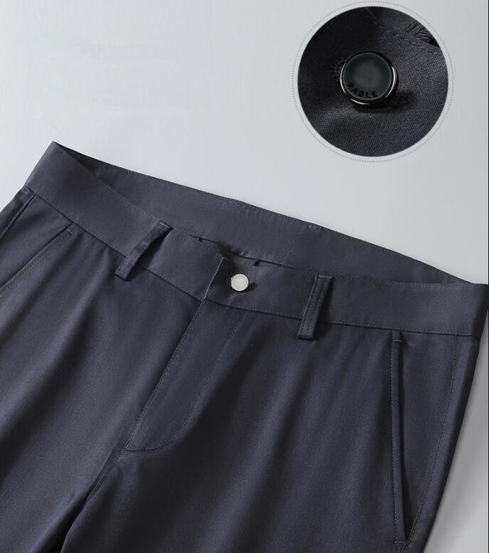 夏パンツ 薄手氷のようにつるつる スーツパンツ メンズビジネスパンツ ロック丈パンツ カジュアルパンツ 38 34 ボ長ズボン29 33 36 30 35 31 32 