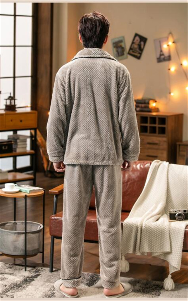 パジャマ メンズ 冬 暖かい ふわふわ 柔らかい プレゼント 長袖 ルームウェア 秋冬 あったか お揃い 誕生日 上下セット 前開き もこもこ 部屋着 