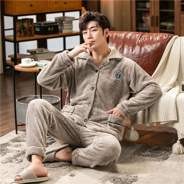 パジャマ メンズ 冬 暖かい ふわふわ 柔らかい プレゼント 長袖 ルームウェア 秋冬 あったか お揃い 誕生日 上下セット 前開き もこもこ 部屋着 