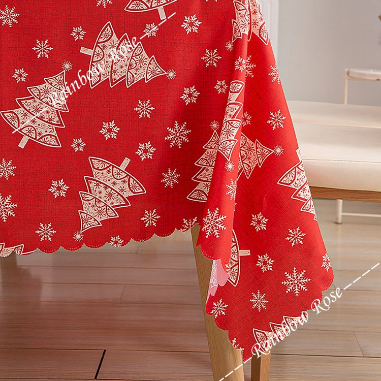 クリスマステーブルクロス テーブルマット クリスマス飾り パーティー おしゃれ 北欧 テーブルカバー 防水 防油 長方形 撥水加工 