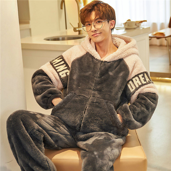ルームウェア パジャマ 厚手 メンズ 冬用 長袖 暖かい ふわふわ 部屋着 冬 セットアップ 上下セット あったか 男性 ふわもこ もこもこ 寝間着 