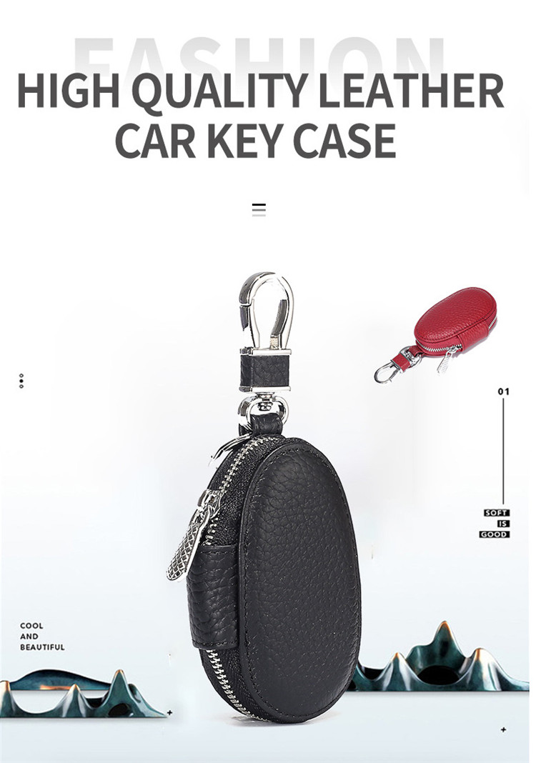 (。・。。不可)スマートキーケース 。 ギフト 車 スマートキー 楕円形 メンズ 牛革仕様 セール ファスナータイプ レディース 