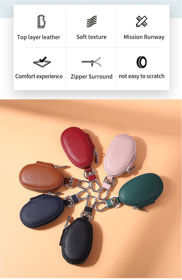 (。・。。不可)スマートキーケース 。 ギフト 車 スマートキー 楕円形 メンズ 牛革仕様 セール ファスナータイプ レディース 