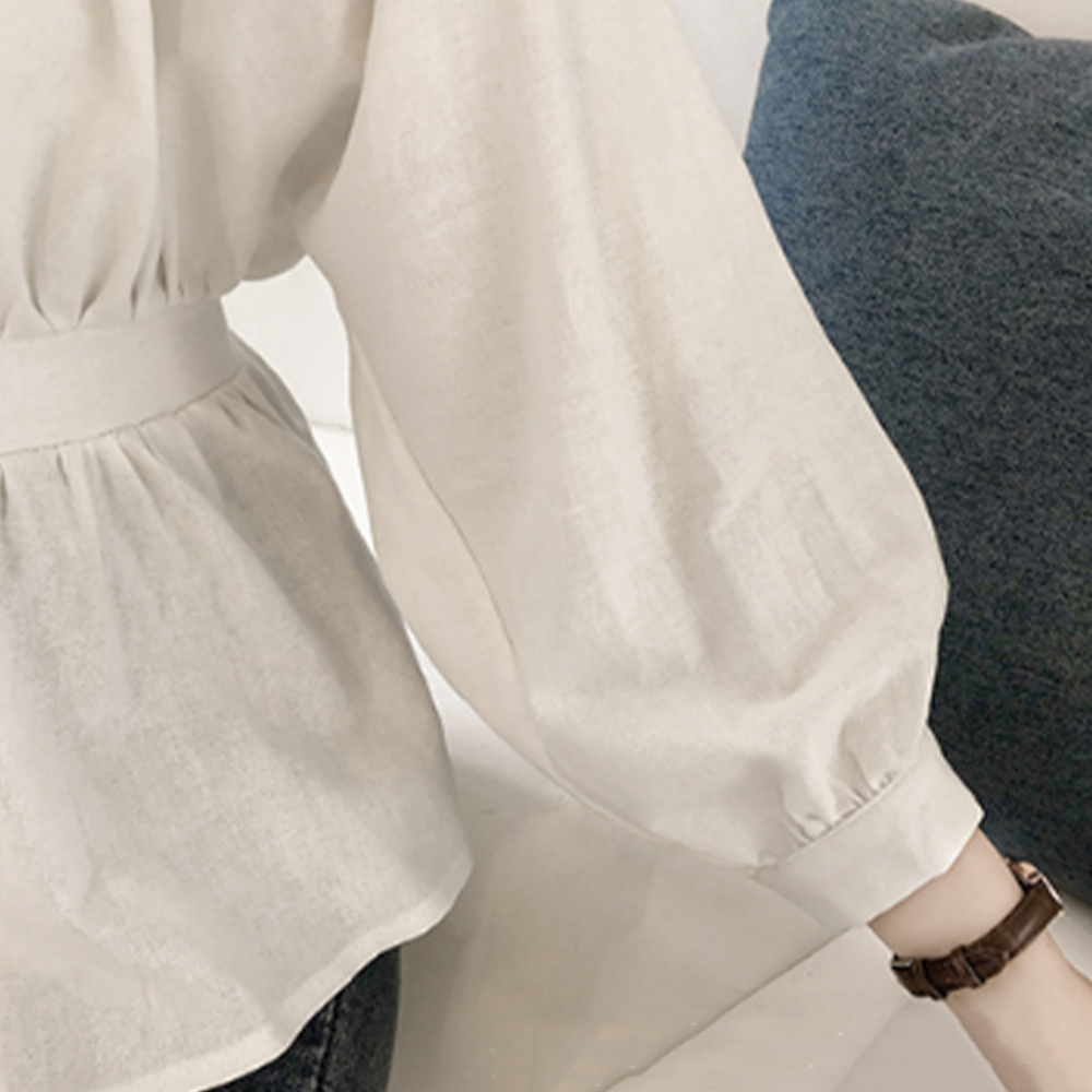 シャツブラウス Vネック レディース 。可  