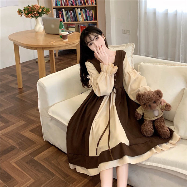 ワンピース 制服 JK服 2COLOR 女子高生 学園祭 2XL 3XL 可愛い 秋冬制服 ハロウィン 学院風 