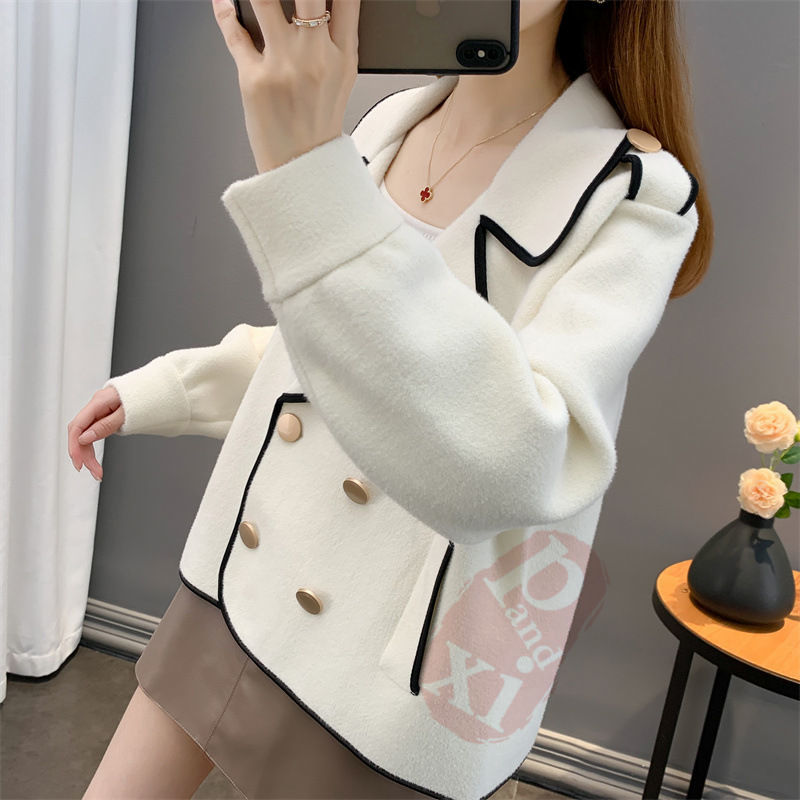 ジャケット レディース 40代 長袖ノージャケット ショット丈ツイードコートアウター 秋服 韓国風 ス 七五三 結婚式 入学式 送料無料 卒業式 通勤OL 