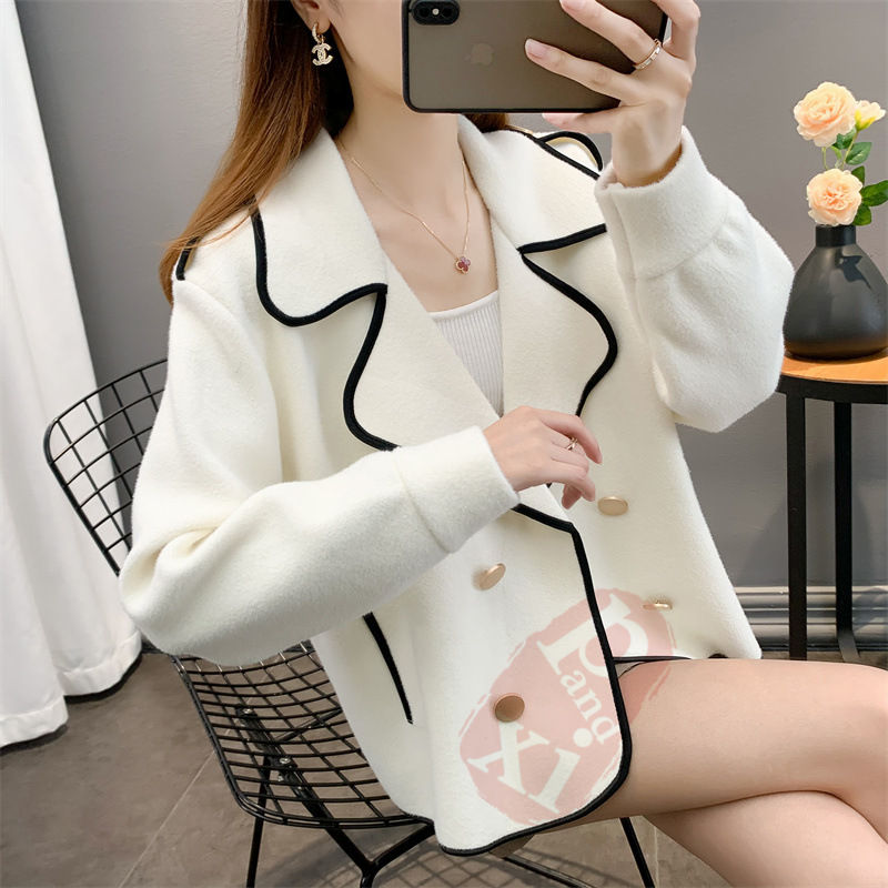 ジャケット レディース 40代 長袖ノージャケット ショット丈ツイードコートアウター 秋服 韓国風 ス 七五三 結婚式 入学式 送料無料 卒業式 通勤OL 