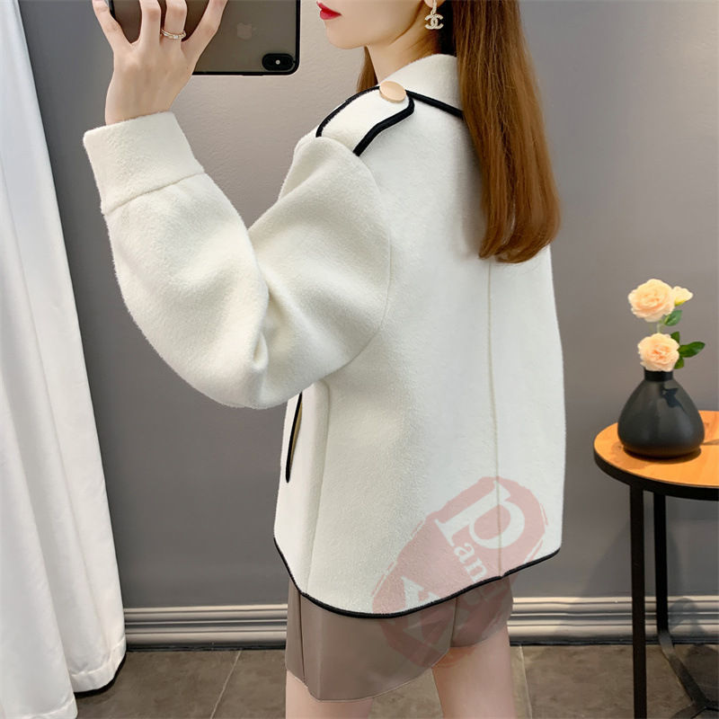 ジャケット レディース 40代 長袖ノージャケット ショット丈ツイードコートアウター 秋服 韓国風 ス 七五三 結婚式 入学式 送料無料 卒業式 通勤OL 