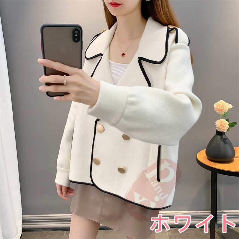 ジャケット レディース 40代 長袖ノージャケット ショット丈ツイードコートアウター 秋服 韓国風 ス 七五三 結婚式 入学式 送料無料 卒業式 通勤OL 