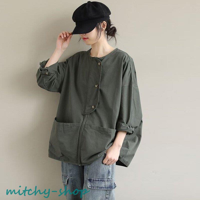 マウンテンウィンドブレーカー ジャケット ジャンパー レディース トップス プルオーバー アウトドア ミリタリーコート 秋冬 春 