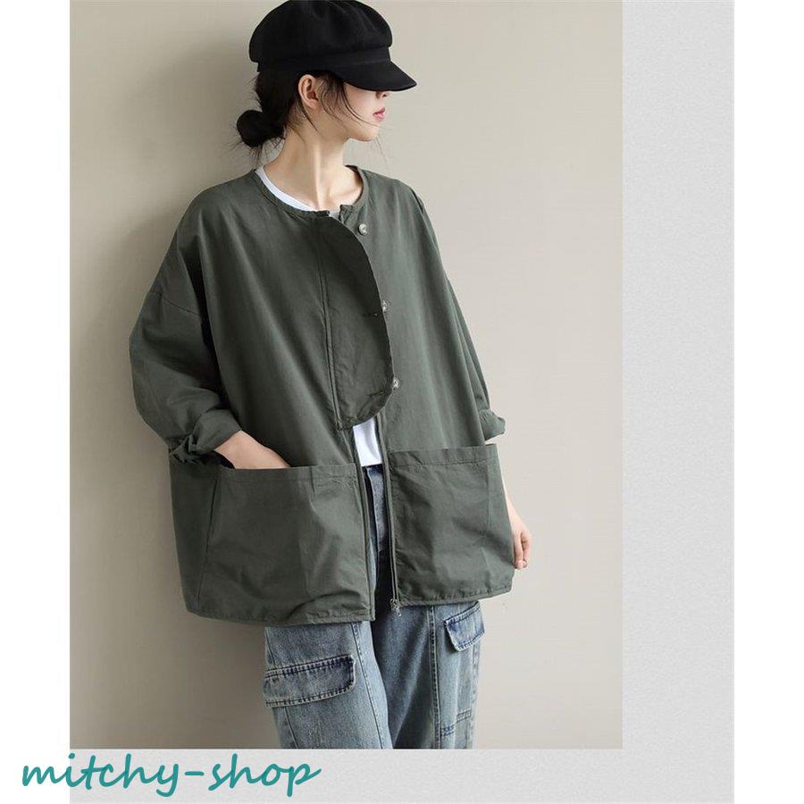 マウンテンウィンドブレーカー ジャケット ジャンパー レディース トップス プルオーバー アウトドア ミリタリーコート 秋冬 春 