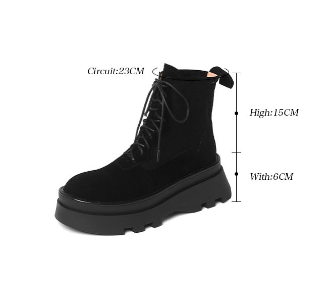 送料無料 ショートブーツ レディース ブーツ レースアップ チャッカブーツ レトロ 秋 冬 ハイカット 靴 厚底ブーツ スエード 厚底 スエードブーツ 