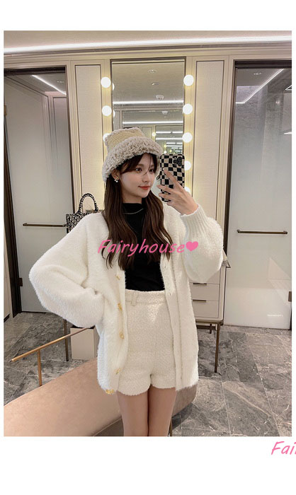 ニットカーディガン レディース 秋冬 40代 長袖 ニットコーディガン 韓国風 アウター ゆったり 50代 無地Vネックカーディガン オシャレ ミディアム丈セーター 