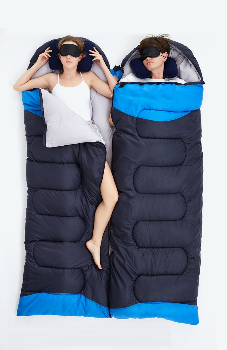 寝袋 シュラフ封筒型 軽量 保温 防水 スリーピングバッグ アウトドア 登山 キャンプ 避難用 収納パック付き 車中泊 春夏秋冬 防災用 丸洗い可能 コンパクト 