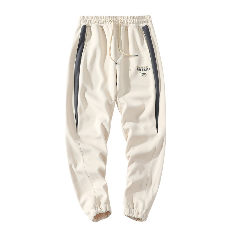 スウェットパンツ アンクル丈 メンズ ジャージパンツ 差し色 ゴム留め 運動 部屋着 ひも付き リラックス スポーツ ボ 