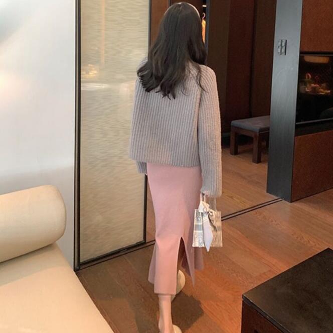 スカート ロングスカート レディース 秋 冬 マーメイド裾 通勤 ニットスカート 暖か 30代 ニット マーメイドスカート お洒落 20代 きれいめ 40代 