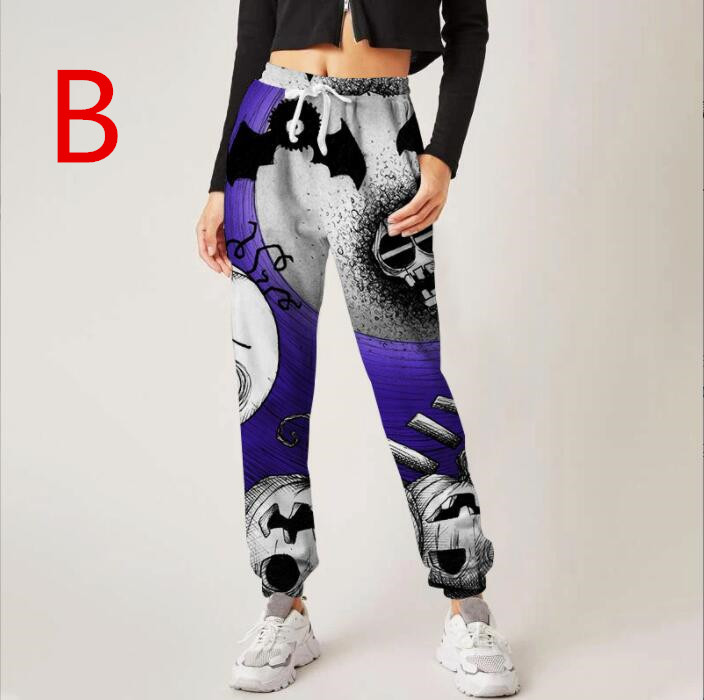 ハロウィンヨガパンツ ヒップアップ トレーニング フィットネス エアロビクス ズボン ランニングウェア 美脚 ズボン エアロビクスウェア ダンス衣装 