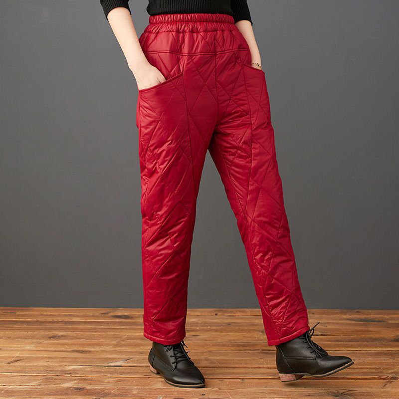 冬 保温パンツ 防寒 暖か 着痩せ ひし柄 コーデ 美脚 冷え対策 高級感 通勤スポーツ カジュアル 軽い ハイウエスト ストレッチ 