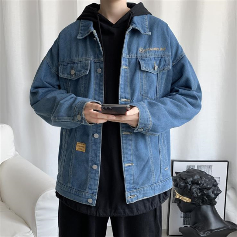 メンズ ジージャン デニム ジャケット ペアルック コート カジュアル ブルー レディース 上着 ワーク アウター 男子 春秋 外套 普段着 Gジャン 