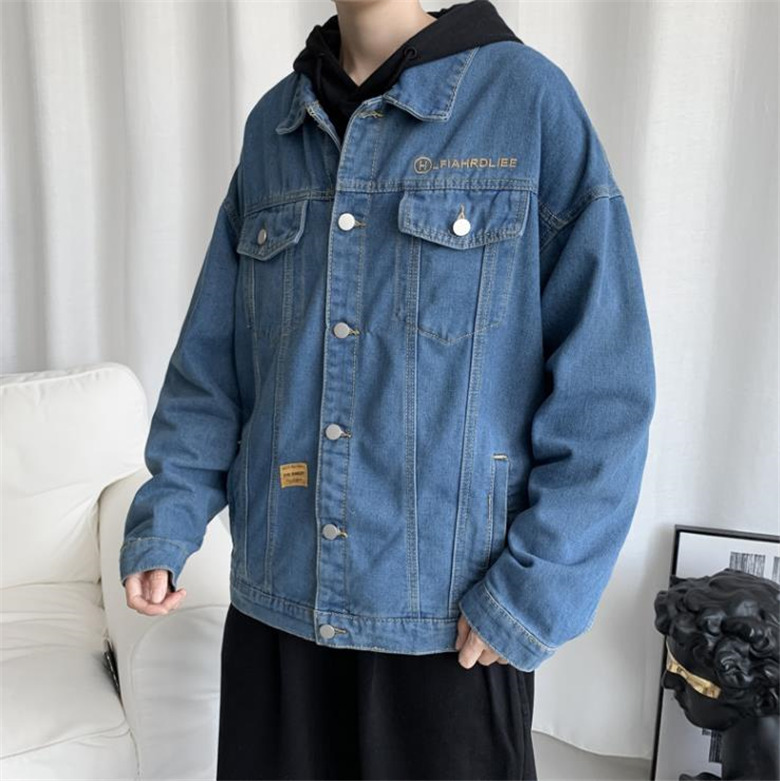 メンズ ジージャン デニム ジャケット ペアルック コート カジュアル ブルー レディース 上着 ワーク アウター 男子 春秋 外套 普段着 Gジャン 